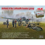 AIRFIELD OF THE LUFTWAFFE BOMBER GROUP KIT 1:48 ICM Kit Aerei Modellino