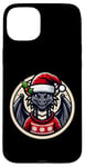 Coque pour iPhone 15 Plus Dessin animé Dragon avec bonnet de Père Noël Noël enfants garçons filles