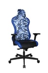 Topstar Sitness RS Sport Plus Chaise de Bureau pivotante, Simili Cuir synthétique Tissu, Bleu, Taille Unique