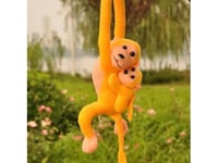 Leantoys Plush Baby Monkey Yellow 70 Cm Maskot