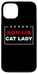 Coque pour iPhone 13 Non-Lib Cat Lady – Funny Anti-Woke USA