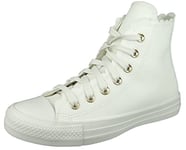 CONVERSE Femme Chuck Taylor All Star Mono Sneaker, Vintage White Egret Gold, 41 EU