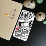 For iPhone 7 Plus - iPhone 8 Plus 3D Relief Portgas D Ace One Piece Anime Manga Silicon Case Cover