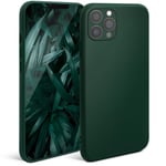 Moozy Minimalist Series Coque en silicone pour iPhone 13 Pro, vert nuit – Finition mate légère, coque de protection fine et souple en TPU avec surface mate - Neuf