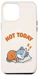 iPhone 12 Pro Max Not Today Cute Kawaii Cat Sleeping Official Sleep Outfit Case