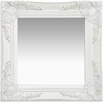 Prolenta Premium - Furniture Limited - Miroir mural style baroque 40x40 cm Blanc