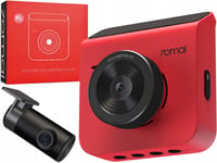 Dash Cam A400 + Rear Cam RC09 Set Red