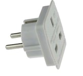 UK To EU Euro Europe European Travel Adaptor Plug 2 Pin Adapter