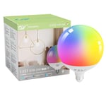 GY Ampoules Connectée E27 LED WiFi 23W G150 2400LM, Intelligente Dimmable Multicouleurs RGB&CCT 2700K-6500K, ampoule connectée alexa e27 Smart life Compatible avec Alexa/Google Home