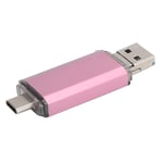 U Disk 3 In 1 Aluminum Alloy HighSpeed Rose Gold USB3.0 Flash Disk For Mobile Ph