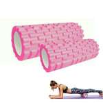 2x Rouleau de Massage Musculaire. Foam Roller pour Trigger Massage Physiothérapie. Rouleau Masseur pour les Jambes, le Dos, les Bras et Relâcher les Tensions Musculaires-33x14cm//30x9cm