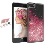 iPhone 6/7/8/SE (2020 & 2022) - Flytande Glitter 3D Bling Skal C iPhone SE (2020)