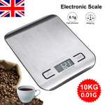 10kg Stainless Steel Electronic Scales Kitchen Scales Weight Balance LCD Postal