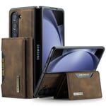 Samsung Galaxy Z Fold5 5G      Magnetic Wallet    Coffee