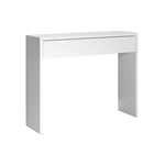 Fijalo - Console d'entrée de hall avec tiroir. Couleur Blanc. (Largeur 100 cm/Profondeur 30 cm/Hauteur 76 cm)