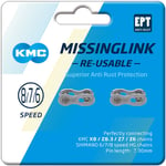 KMC MissingLink 7/8R EPT Bicycle Cycle Bike Joining Links Silver - 7.1 MM