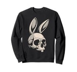 Bunny Skull Cross Bone Crossbones Jolly Roger Bad Rabbit Sweatshirt