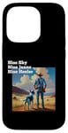 Coque pour iPhone 14 Pro Blue Heeler Chien de bétail Bleu Ciel Jeans Bleu Heeler