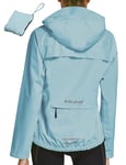 BALEAF bike jacket femmes veste de pluie imperméable respirant randonnée veste d'été coupe - vent veste extérieure veste légère résistante aux intempéries veste de vélo Gris M