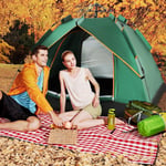 2~3 Person Family Man Camping Waterproof Pop-Up Tent Double Layer Festival Beach