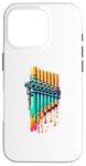 iPhone 16 Pro Dripping Paint Pan Flute Instrument Pan Flautist Flutist Case