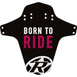 Garde-boue inversé Born to Ride pour vélo - Montage avant et arrière, Noir/Rose