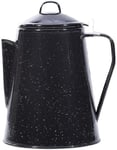 Mil-Tec émail M.Percolator Cafetière Adulte Unisexe, Noir, Taille Unique