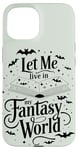 Coque pour iPhone 15 Magical Fairies and Dragons Amoureux de livres