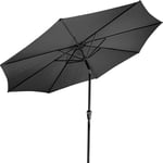 STILISTA® Parasol de marché avec couverture Diamètre 300 cm en différentes couleurs, anthracite