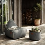 Cobana Lounge Chair & Pouf