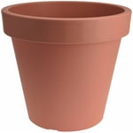 Jardinière en plastique m moyenne - 38 cm/Terracotta - Jardinière ronde pour l'extérieur et l'intérieur