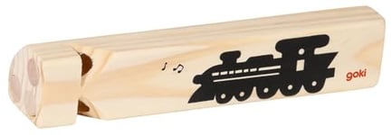 Goki Train Whistle, Wood, 18cm