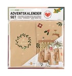 folia 9387-Kit Oh Deer, 49 pièces de Bricolage DIY pour créer Un Calendrier de l'Avent Individuel, Paper, Brown, not known