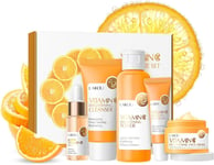 LAIKOU Skincare Set, Vitamin C Serum for Face Skin Care Sets & Kits - Cleanser,