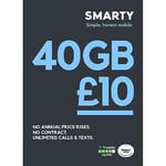 SMARTY SIM Only 1 month flexible plans available