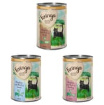 6 x 400 g Feringa Country Style -kissanruokaa kokeiluhintaan! - lajitelma 1: kalkkuna, nauta, taimen