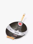 School Of Wok Carbon Steel Pre-Seasoned Wok, 36cm