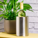 18cm Stainless Steel Double Walled Wall White Wine Bottle Cooler Holder Bucket