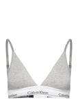 Lightly Lined Triangle Lingerie Bras & Tops Soft Bras Bralette Grey Calvin Klein