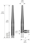 CoreParts RN-SMA-4 Antenna 2.45GHz  50