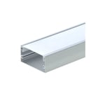 Profilé Aluminium large L40mm x h20mm pour Ruban led 2m