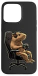 Coque pour iPhone 15 Pro Max Capybara Gamer Casque de jeu vidéo pour adolescents et joueurs de jeux