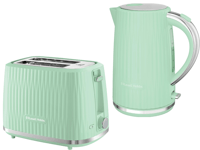 Russell Hobbs Eden Pistachio Green Kettle & 2 Slice Toaster Matching Set