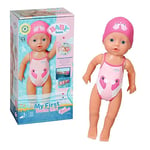 BABY born My First Swim Girl 30 cm Bath Doll, Movable Arms and Legs, Floats Through Water, Waterproof and Can Be Used Without Batteries, Pink