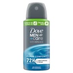 Dove Men+Care Clean Comfort Antiperspirant Aerosol Spray 75ml TRAVEL SIZE