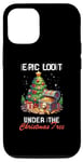 Coque pour iPhone 12/12 Pro Jeu vidéo Gamer Arbre de Noël Trésor X-Mas Gaming Nerd