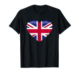 Union Jack British Flag Heart British Isles Men's Women's T-Shirt