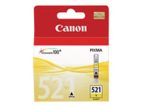 Canon CLI-521Y - 9 ml - gul - original - blekkbeholder - for PIXMA iP3600  iP4700  MP540  MP550  MP560  MP620  MP630  MP640  MP980  MP990  MX860 