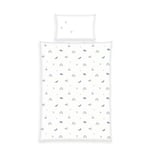 Herding Parure de Lit Babybest, Océan, Taie d'Oreiller env. 40 x 60 cm, Housse de Couette env. 100 x 135 cm, Avec Boutons et Rabat, 100% Coton, Flanelle