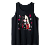 Chibi Kawaii Emo Pastel Goth Girl Japanese Creepy Anime Tank Top